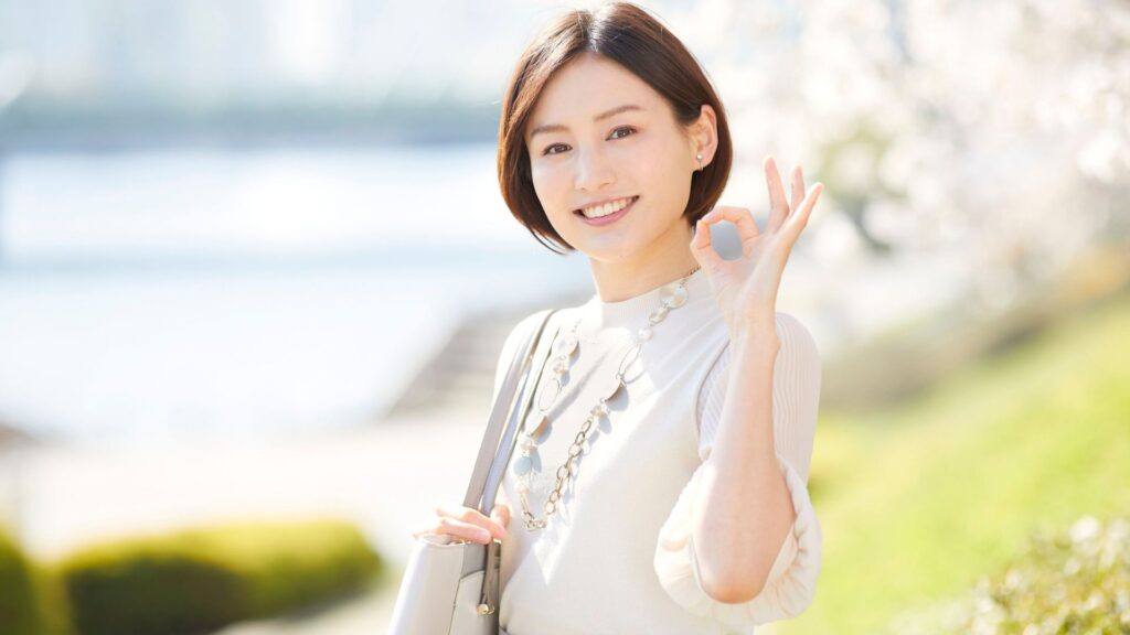 笑顔　女性
