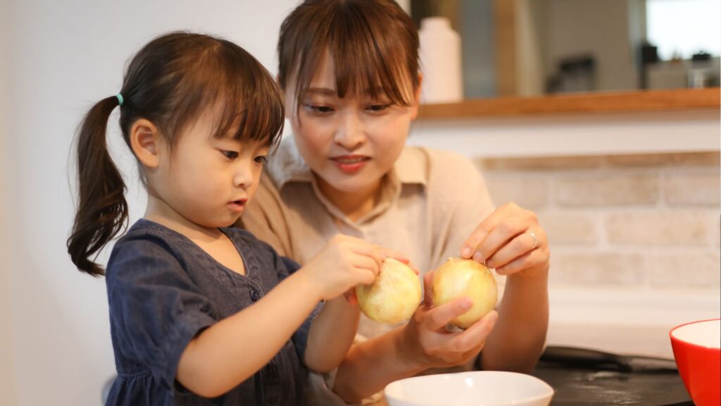 親子料理 台所育児 お手伝い