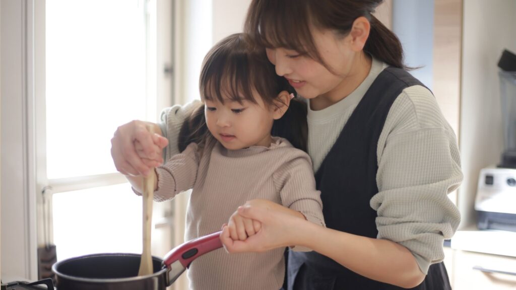 親子料理 台所育児 お手伝い
