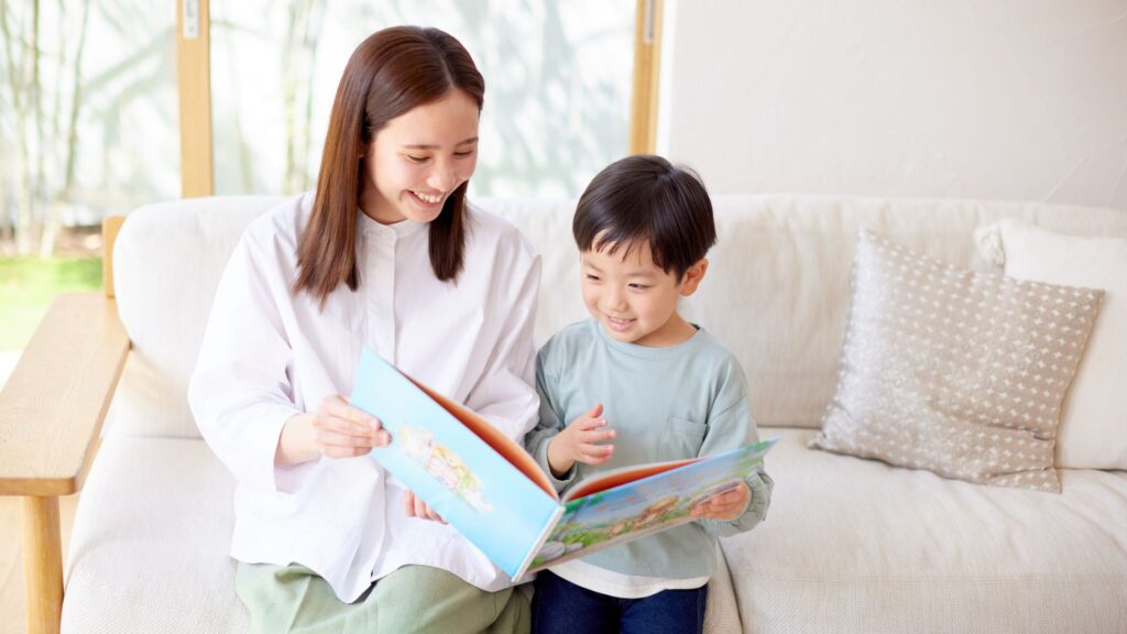 親子 絵本タイム