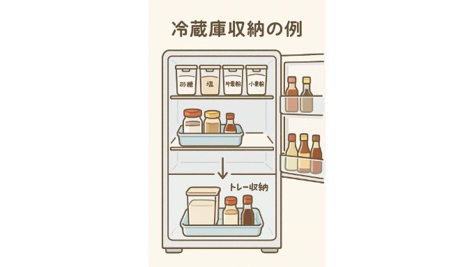 冷蔵庫収納の例