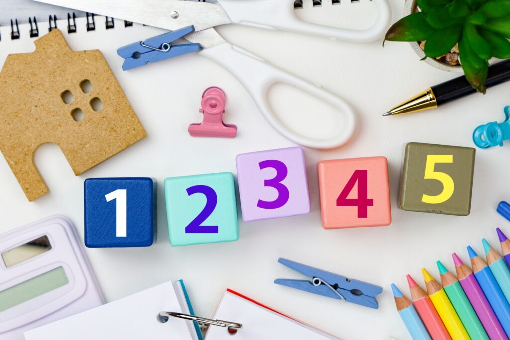 数字　12345　ポイント