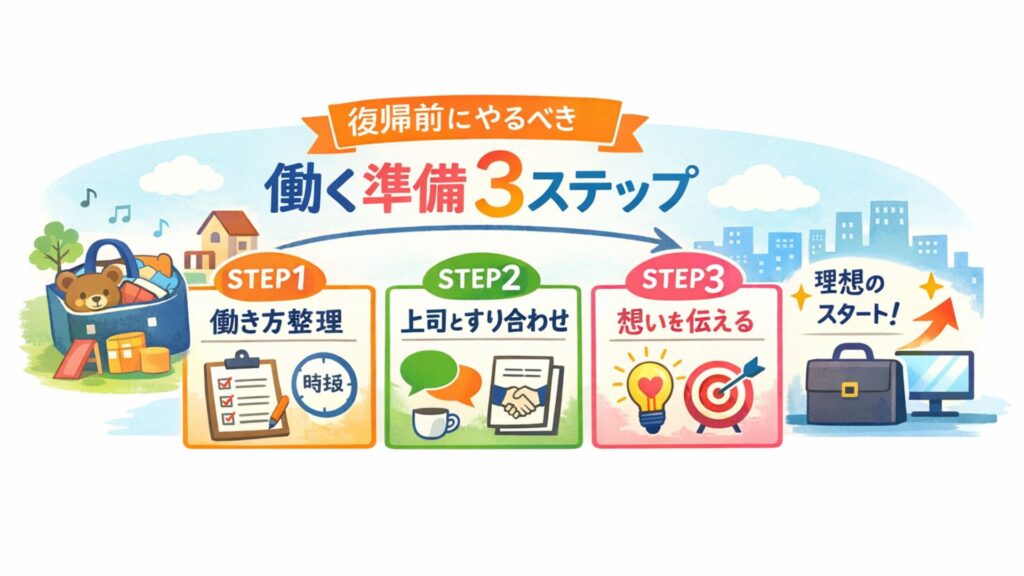 働く準備3ステップ